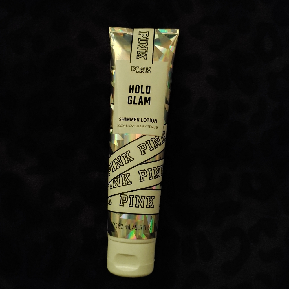 PINK VS holo glam shimmer lotion